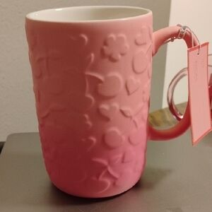 Pink Cherry Embossed Mug